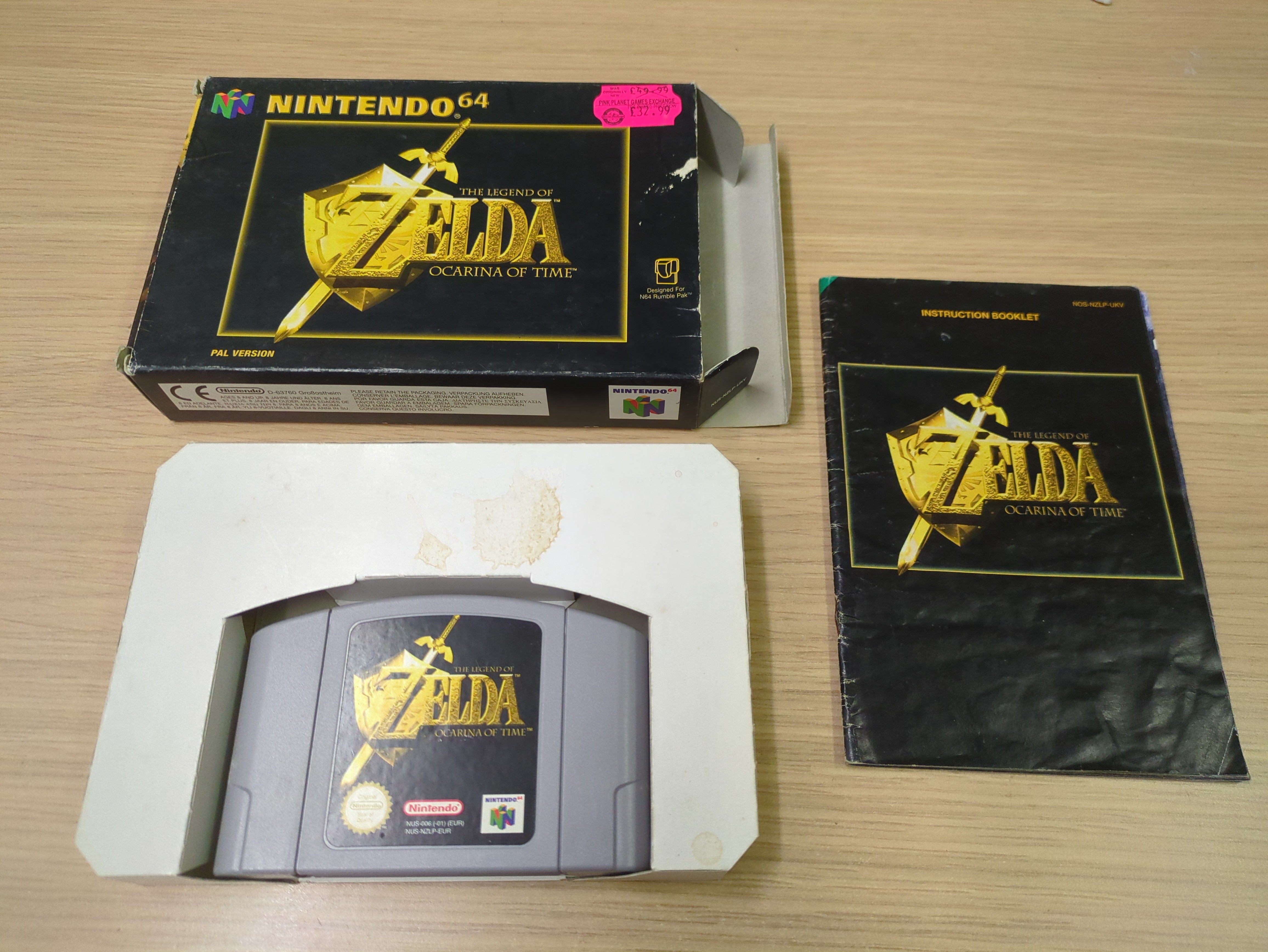 The Legend of Zelda Ocarina of Time Nintendo N64 game The Legend of Zelda Ocarina of Time Nintendo N64 game